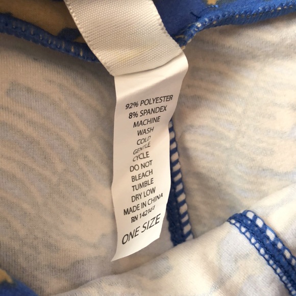 NWOT LuLaRoe Blue Giraffe Print Leggings One Size 2-10 - Picture 6 of 8